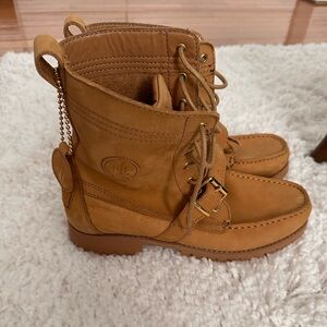 Unisex Brand New Ralph Lauren Ranger Tumbled Leather Boot